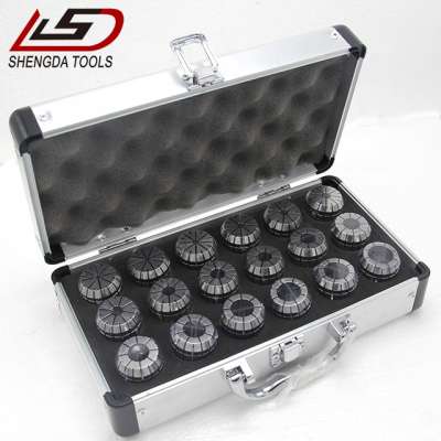 Hot selling 18pcs er collet set er25/32/40 collet knit for machines